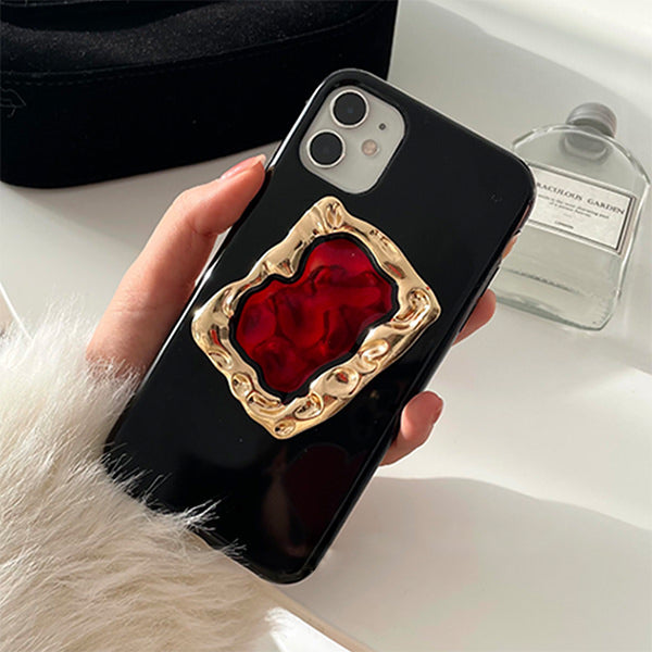 VILZSTUDIOS Stylish phone case with metal gem design