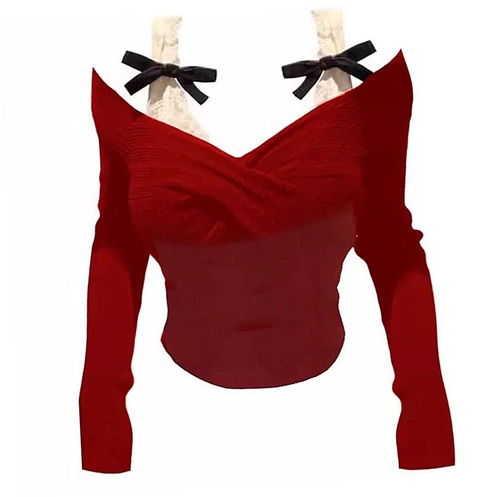 VILZSTUDIOS Stylish off-shoulder crop top with twisted design