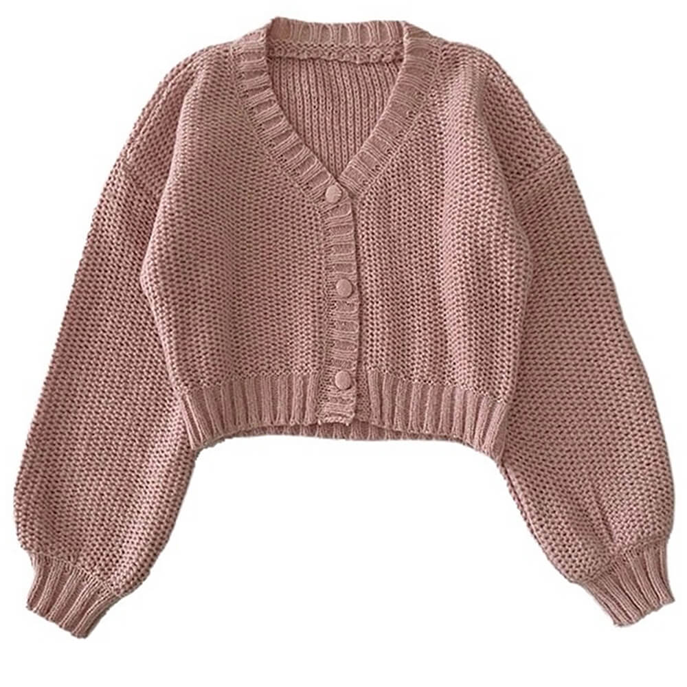 VILZSTUDIOS Chic pastel cropped cardigan from VILZSTUDIOS