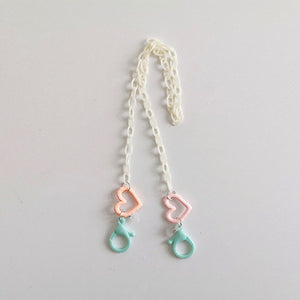 VILZSTUDIOS Stylish pastel face mask holder chain accessory