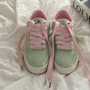 VILZSTUDIOS stylish pastel patterned sneakers