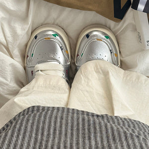 VILZSTUDIOS stylish pastel patterned sneakers