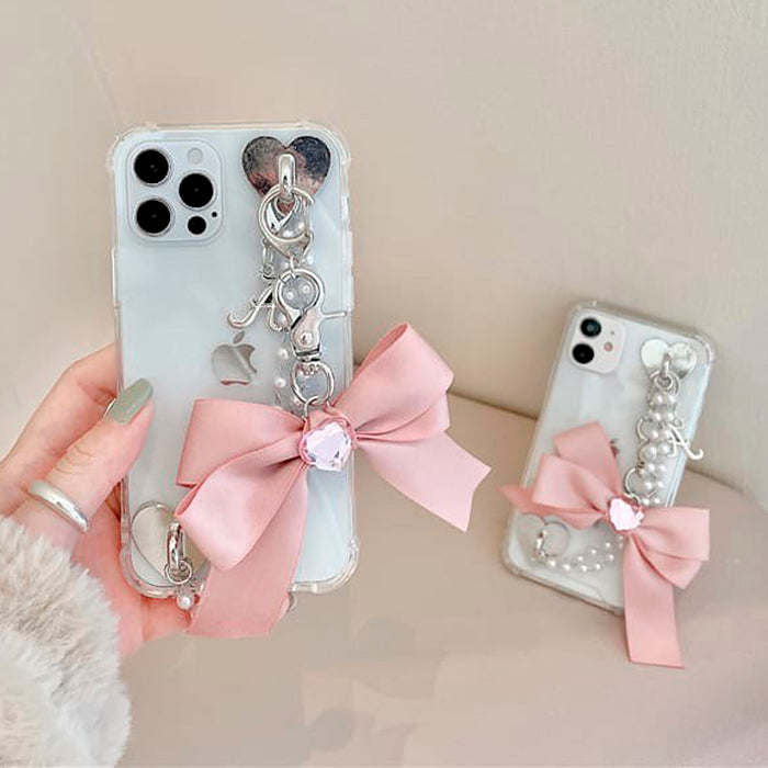 VILZSTUDIOS Stylish pearl chain phone case