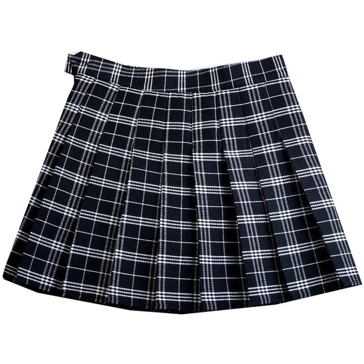 VILZSTUDIOS Chic plaid A-line skirt from VILZSTUDIOS