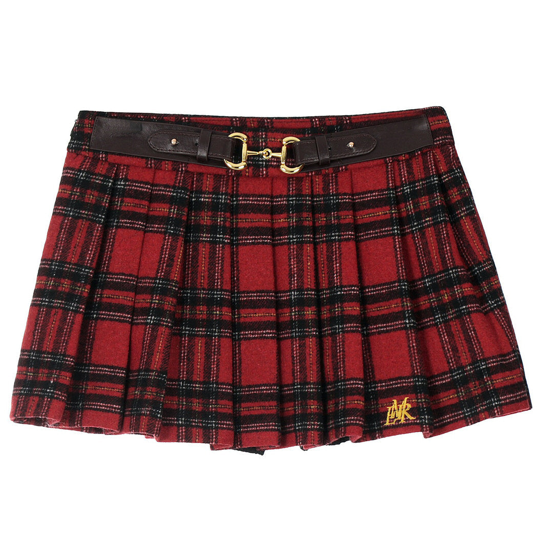 VILZSTUDIOS Chic plaid pleated mini skirt for stylish outfits