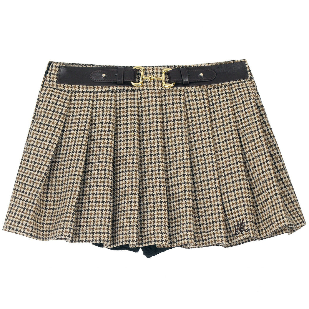 VILZSTUDIOS Chic plaid pleated mini skirt for stylish outfits