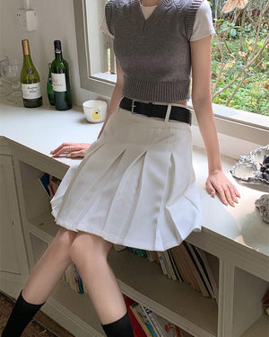 VILZSTUDIOS Chic pleated knee-length skirt for stylish outfits