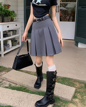 VILZSTUDIOS Chic pleated knee-length skirt for stylish outfits