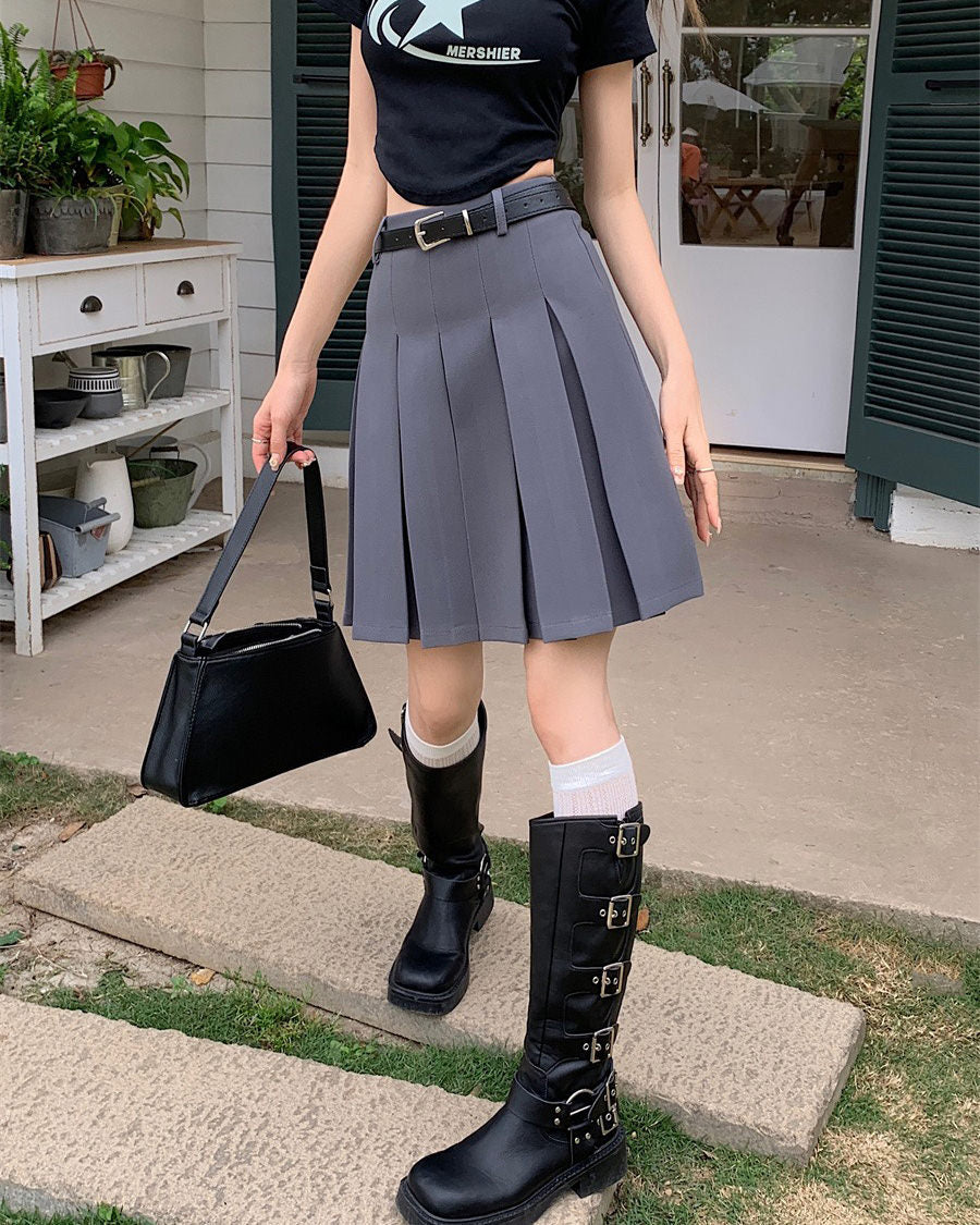 VILZSTUDIOS Chic pleated knee-length skirt for stylish outfits