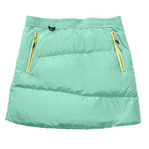 VILZSTUDIOS Fashionable puffer mini skirt with quilted design