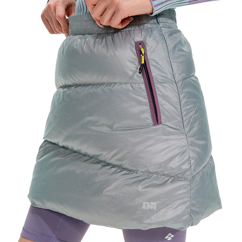 VILZSTUDIOS Fashionable puffer mini skirt with quilted design