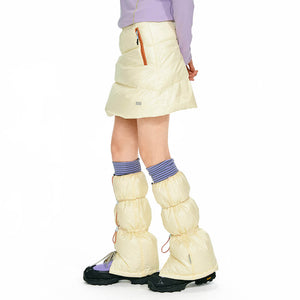 VILZSTUDIOS Fashionable puffer mini skirt with quilted design