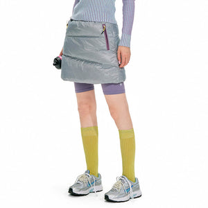 VILZSTUDIOS Fashionable puffer mini skirt with quilted design