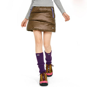 VILZSTUDIOS Fashionable puffer mini skirt with quilted design