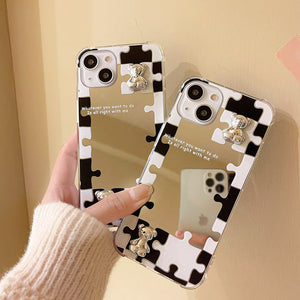 VILZSTUDIOS Stylish puzzle mirror iPhone case design
