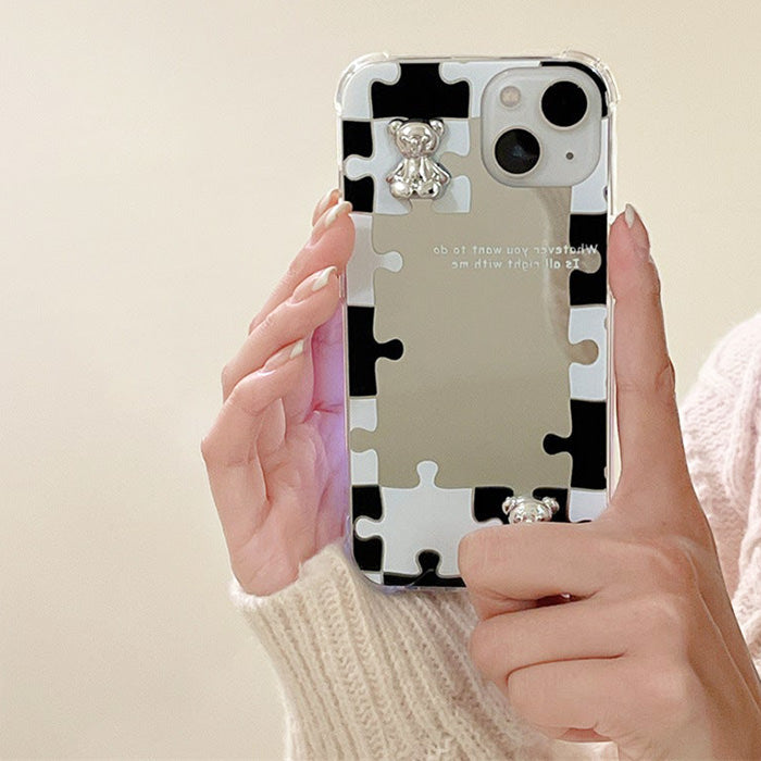 VILZSTUDIOS Stylish puzzle mirror iPhone case design