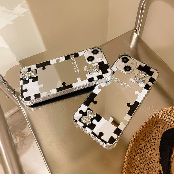 VILZSTUDIOS Stylish puzzle mirror iPhone case design