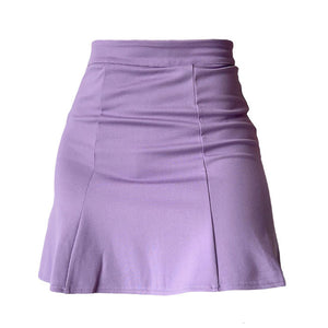 VILZSTUDIOS Chic lavender ruched skirt from VILZSTUDIOS