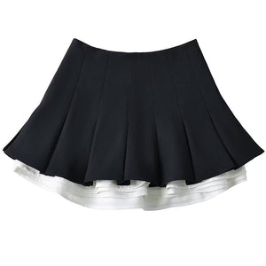 VILZSTUDIOS Chic ruffled mini pleated skirt from VILZSTUDIOS