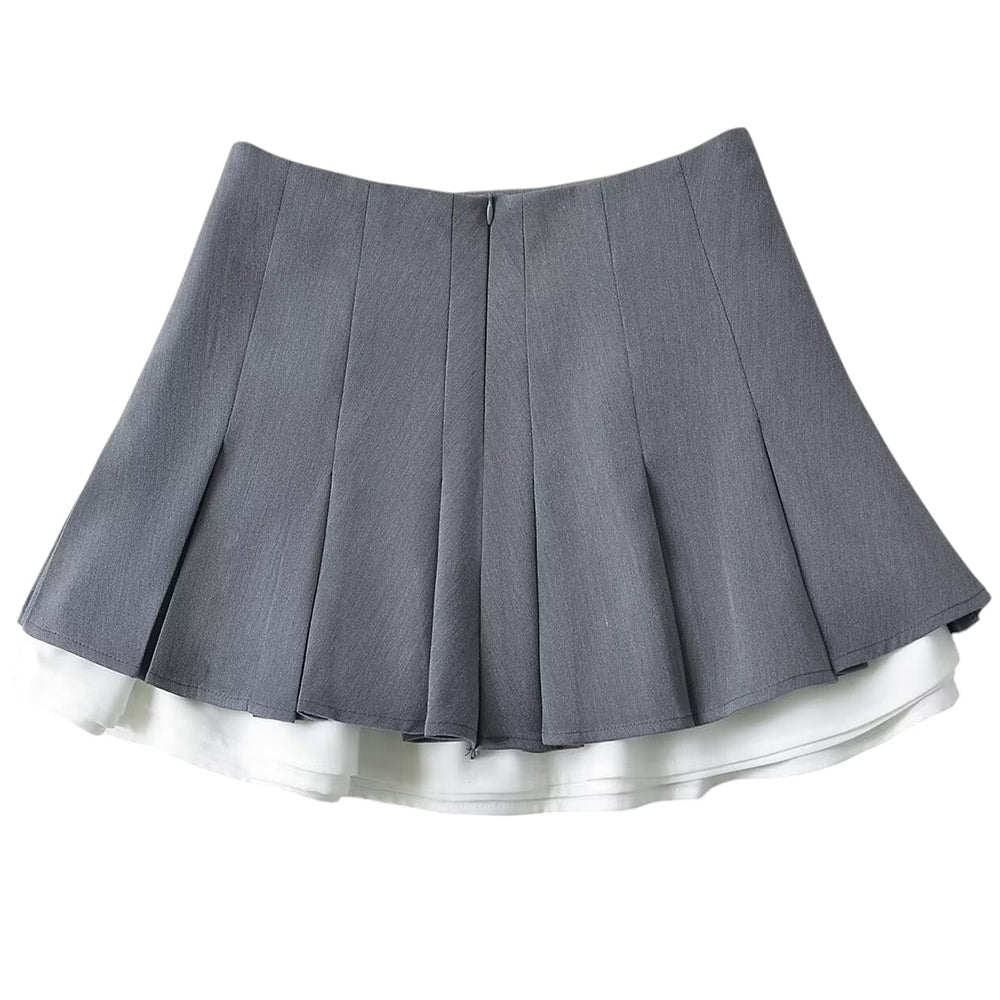 VILZSTUDIOS Chic ruffled mini pleated skirt from VILZSTUDIOS
