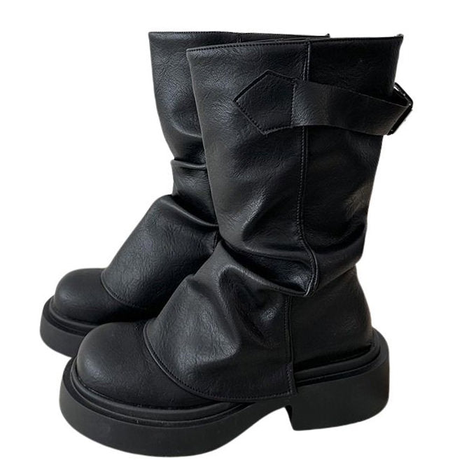 VILZSTUDIOS Chic slouchy grunge boots for modern fashion
