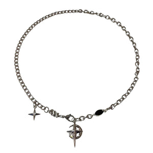 VILZSTUDIOS Stylish chain necklace with star pendants