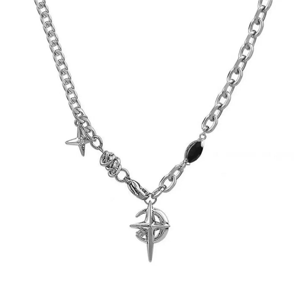 VILZSTUDIOS Stylish chain necklace with star pendants