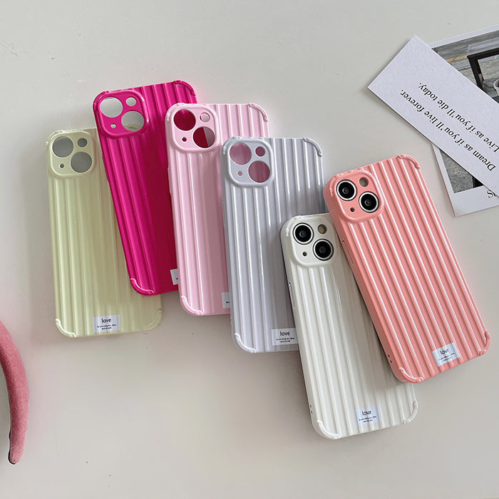VILZSTUDIOS Stylish minimalist striped phone case