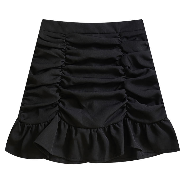 VILZSTUDIOS Chic gathered mini skirt for summer fashion