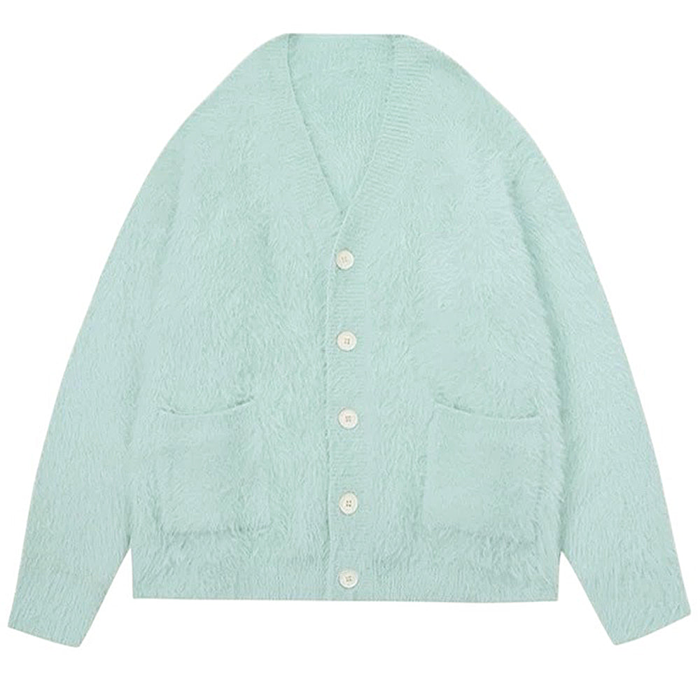 VILZSTUDIOS Chic textured cardigan in mint green