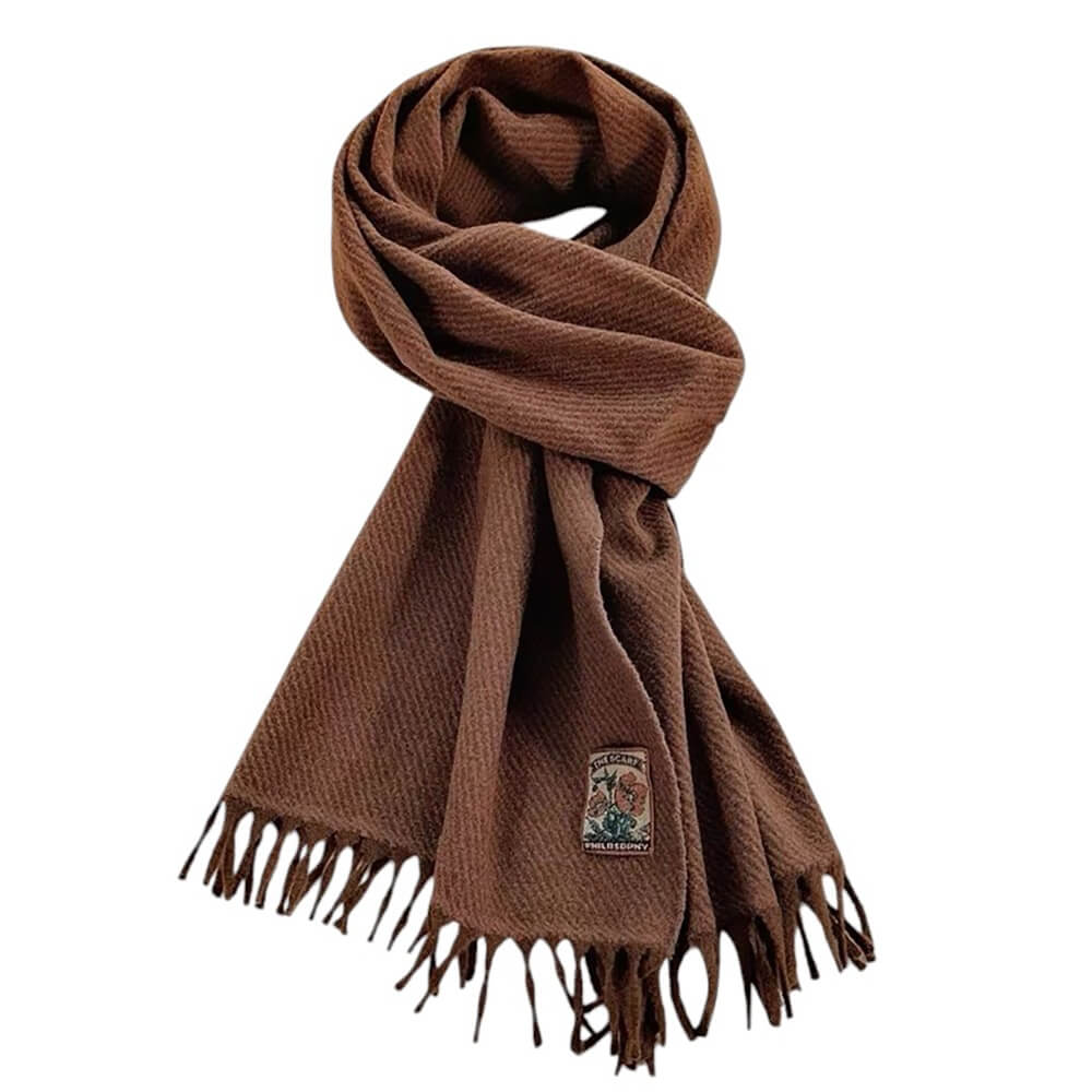 VILZSTUDIOS Textured fringed scarf from VILZSTUDIOS