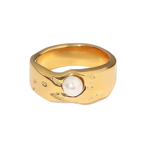 VILZSTUDIOS Elegant pearl ring for stylish accessories