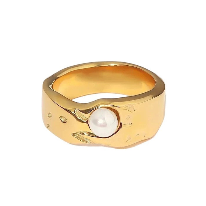 VILZSTUDIOS Elegant pearl ring for stylish accessories