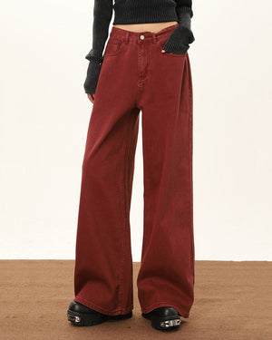 VILZSTUDIOS Fashionable wide-leg denim jeans