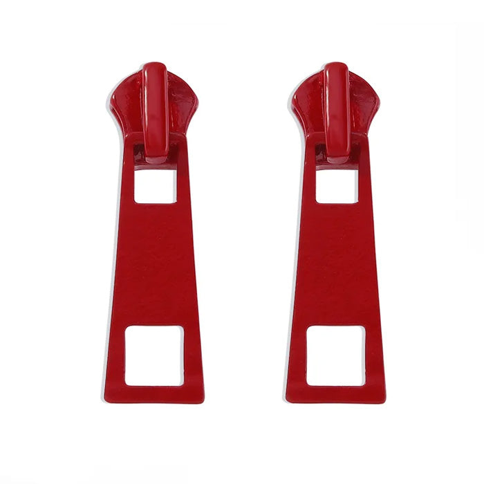 VILZSTUDIOS Stylish earrings with a zipper design