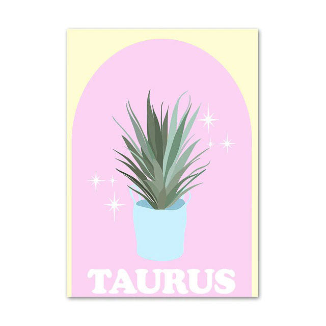 VILZSTUDIOS Zodiac signs canvas poster for stylish home decor