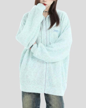 VILZSTUDIOS Knit zip hoodie for casual wear