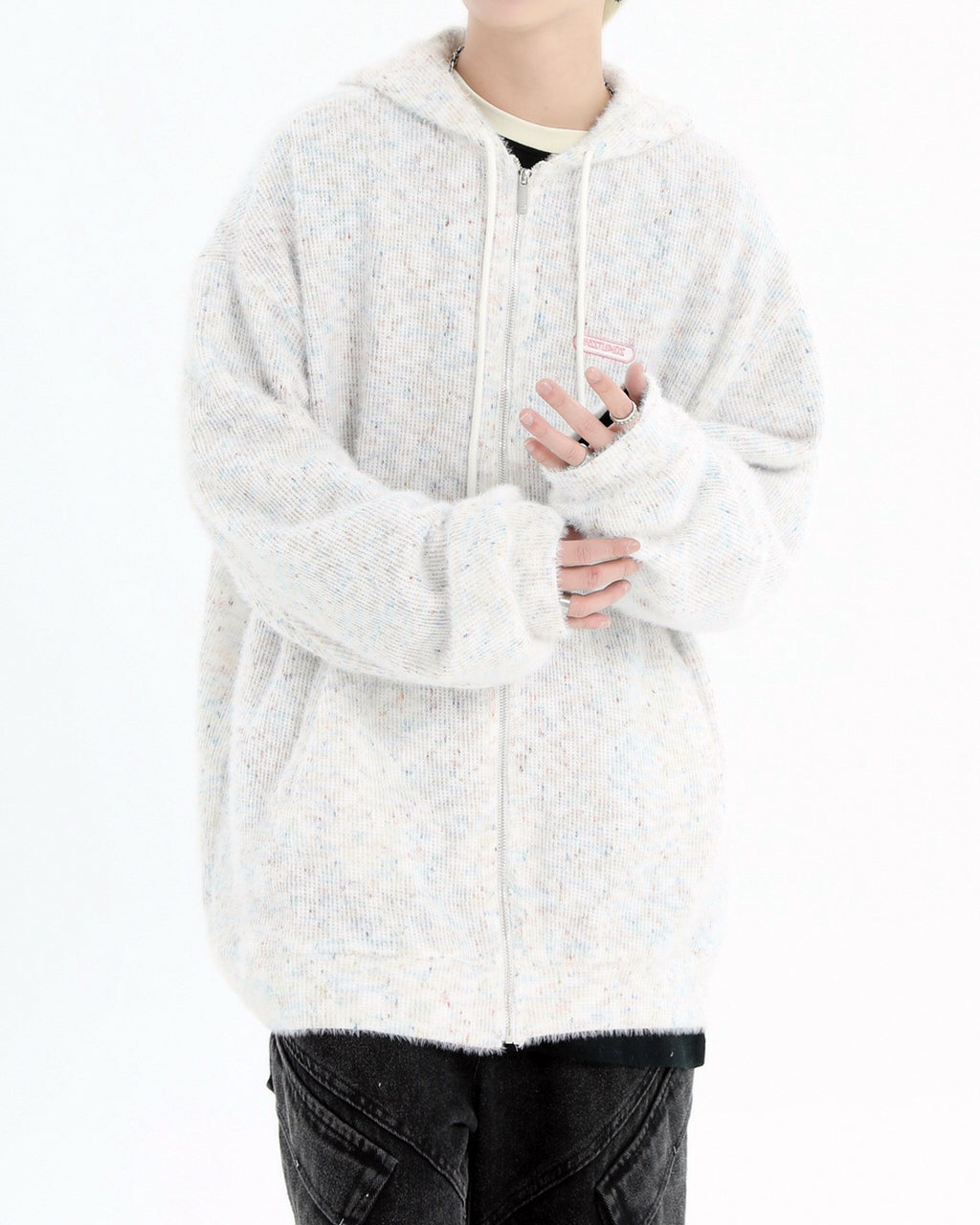 VILZSTUDIOS Knit zip hoodie for casual wear