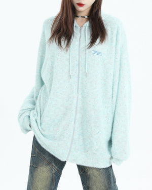 VILZSTUDIOS Knit zip hoodie for casual wear