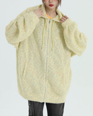 VILZSTUDIOS Knit zip hoodie for casual wear
