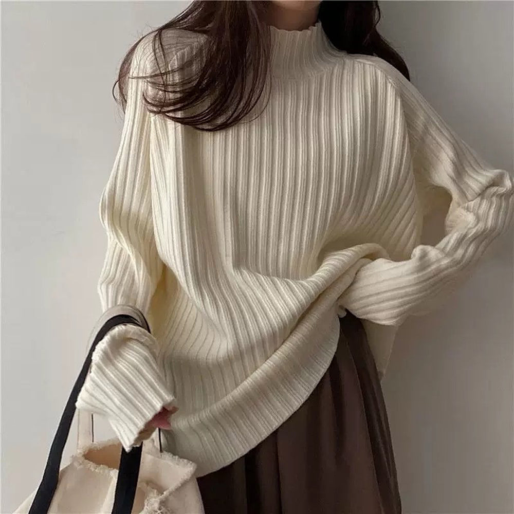 VILZSTUDIOS Cozy oversized turtleneck knit sweater