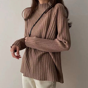 VILZSTUDIOS Cozy oversized turtleneck knit sweater