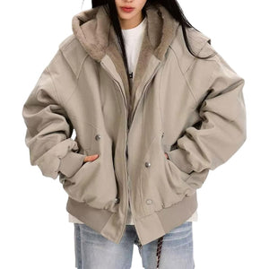 VILZSTUDIOS Stylish fleece bomber jacket from VILZSTUDIOS