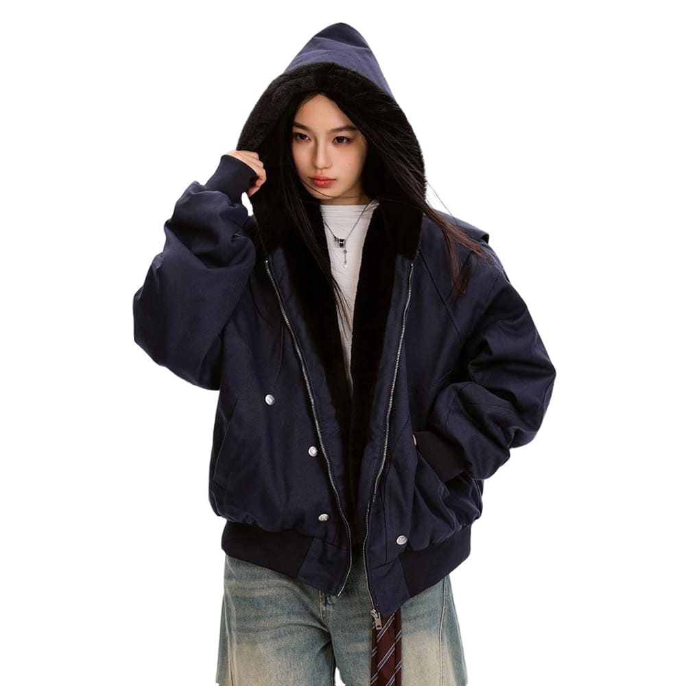 VILZSTUDIOS Stylish fleece bomber jacket from VILZSTUDIOS