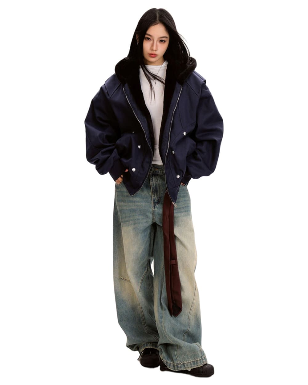 VILZSTUDIOS Stylish fleece bomber jacket from VILZSTUDIOS