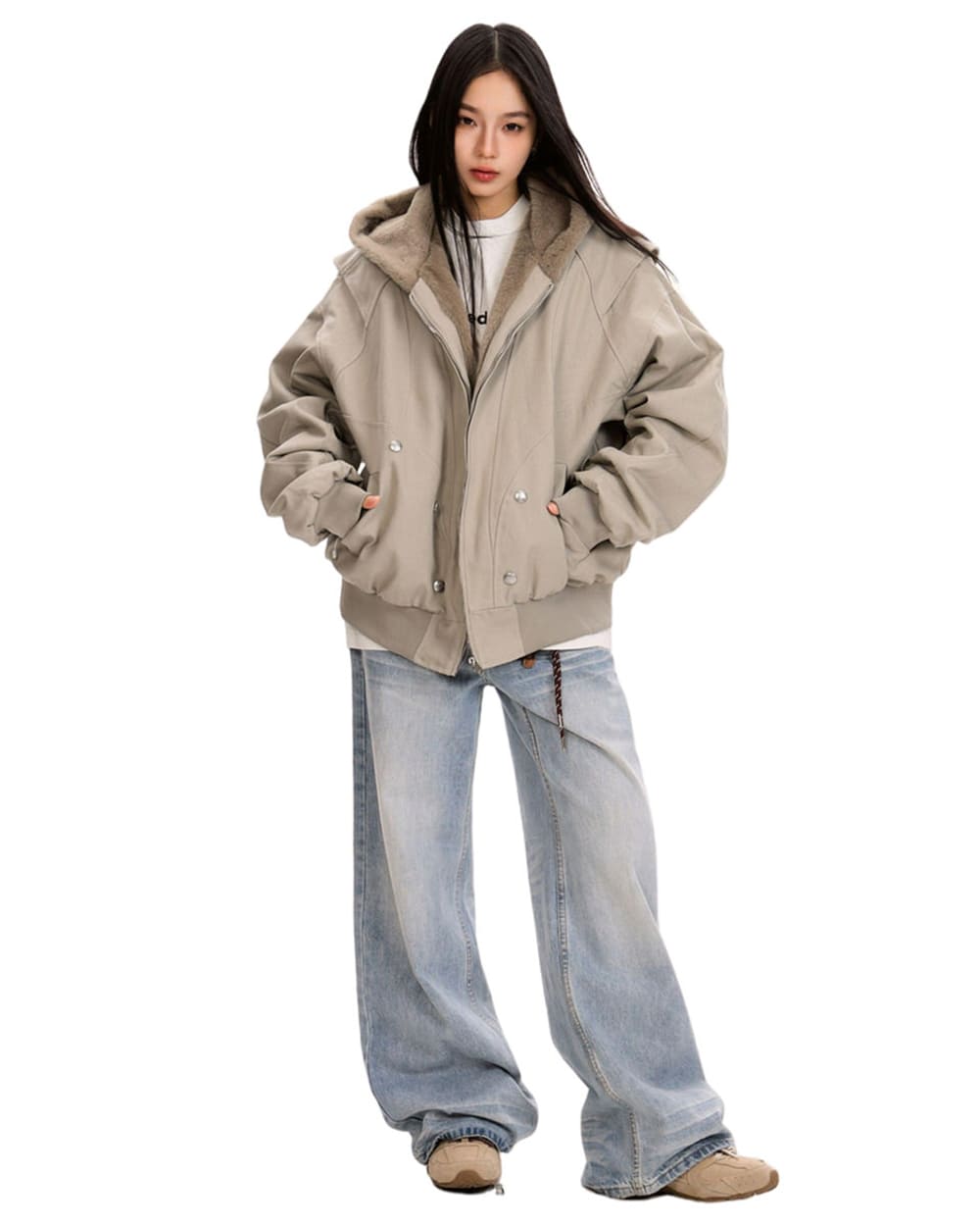 VILZSTUDIOS Stylish fleece bomber jacket from VILZSTUDIOS