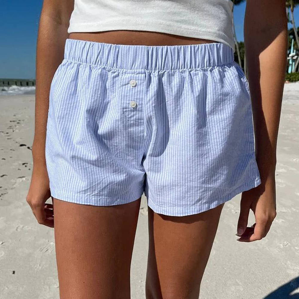 VILZSTUDIOS Casual striped lounge shorts for everyday wear