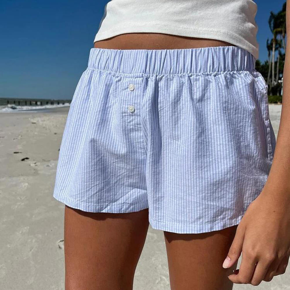 VILZSTUDIOS Casual striped lounge shorts for everyday wear
