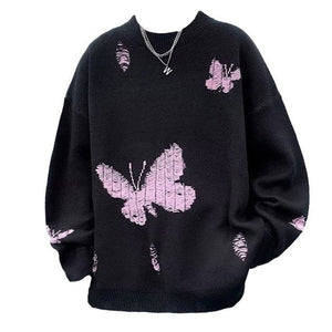 VILZSTUDIOS Butterfly embroidered sweater from VILZSTUDIOS