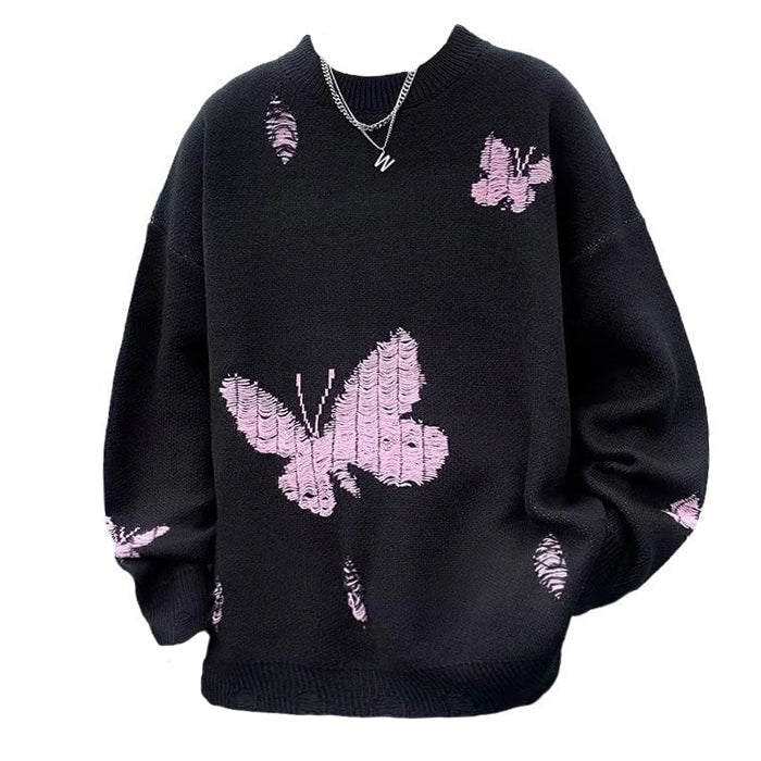 VILZSTUDIOS Butterfly embroidered sweater from VILZSTUDIOS